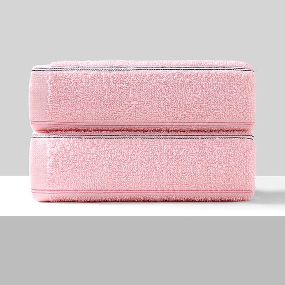 XmhyTop-A 3 Pack Cotton Quick-Dry Bath Towels 35x75cm Lightweight Soft Hand Towels,Travel Towel,Style K,Pink