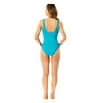 thumbnail image 5 of Women's Live In Color Textured Classic Square Neck One Piece Swimsuit, 5 of 6