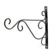 thumbnail image 3 of Soporte para colgar plantas en la pared de hierro negro para decoración del jardín del hogar (25*21cm), 3 of 10