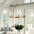 thumbnail image 5 of SAFAVIEH Fauna 8 Light Industrial Adjustable Chandelier, Gold Painted, 5 of 5