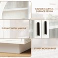 thumbnail image 6 of Pusnapku 31" Sideboard cabinet, Wood Entryway Cabinet with 2 Glass Doors, Drawer, Adjustable Shelf, Freestanding Accent Table for Hallway, Living Room, 6 of 9