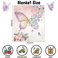 thumbnail image 2 of Butterfly Blanket for Girls, Butterfly Blanket for Baby Girls Kids, Soft Flannel Toddler Blanket Butterfly Easter Gift, Lightweight Fleece Throw for Birthday Children's Day Sofa Bed 30"x40", 2 of 8