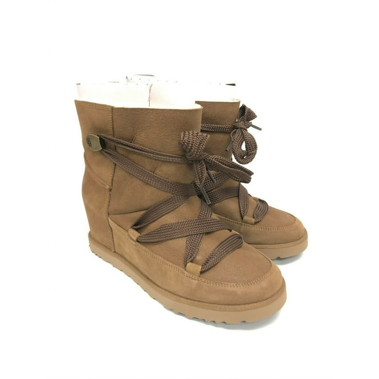 Ugg Womens Femme Suede Wedge Winter Boots Walmart