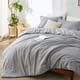 thumbnail image 1 of Juego de edredón Bedsure King, color gris, 305 x 249 cm, 3 piezas, 1 of 8