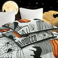 thumbnail image 6 of 3 Pcs Festive Halloween Themed Quilt Bedspread Set with Pumpkin and Ghost Pattern ME500, 6 of 9