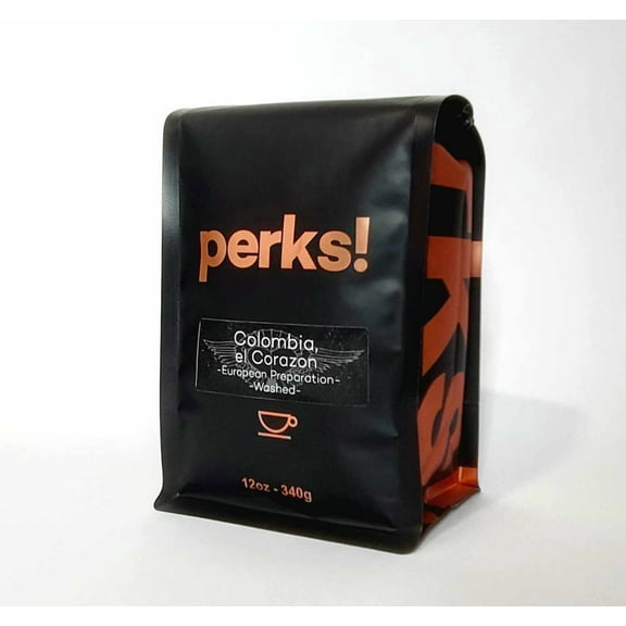 Perks! Columbia "El Corazon" Whole Bean Coffee - 12oz Bag
