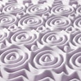 thumbnail image 3 of 3 Inch 5-Zone Memory Foam Mattress Topper, Soothing Lavender Infusion, Dorm Essentials, Queen, 3 of 9