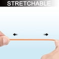 thumbnail image 4 of Uxcell Security Steel Cable Lock Safety Cable Flexible Wire Rope Luggage Lock Vinyl Coated Braided Steel Orange 5feet, 4 of 6