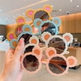 thumbnail image 6 of 3 Pack Kids Sunglasses Children's Cute Cartoon Bear Ears Sunglasses UV Protection Party Fun Colorful Girls' Sunglasses for Toddler Baby Girl Boy, 6 of 6
