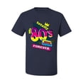 thumbnail image 3 of Totally 80's Forever Vintage Men's Graphic T-Shirt, Navy, Small, 3 of 5