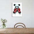 thumbnail image 4 of 2 piezas de lienzo de Panda de boxeo, pintura artística de pared, imagen impresa, decoración para el hogar y la Oficina, 4 of 5