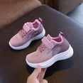 thumbnail image 2 of LTTVQM Toddler Sneakers Wide Toe Box Orthopedic Athletic Running Shoes Breathable Mesh Lightweight Breathable Non-Slip Lace Up School Walking Footwear with Adjustable Snap Pink 1 Big Kids, 2 of 5