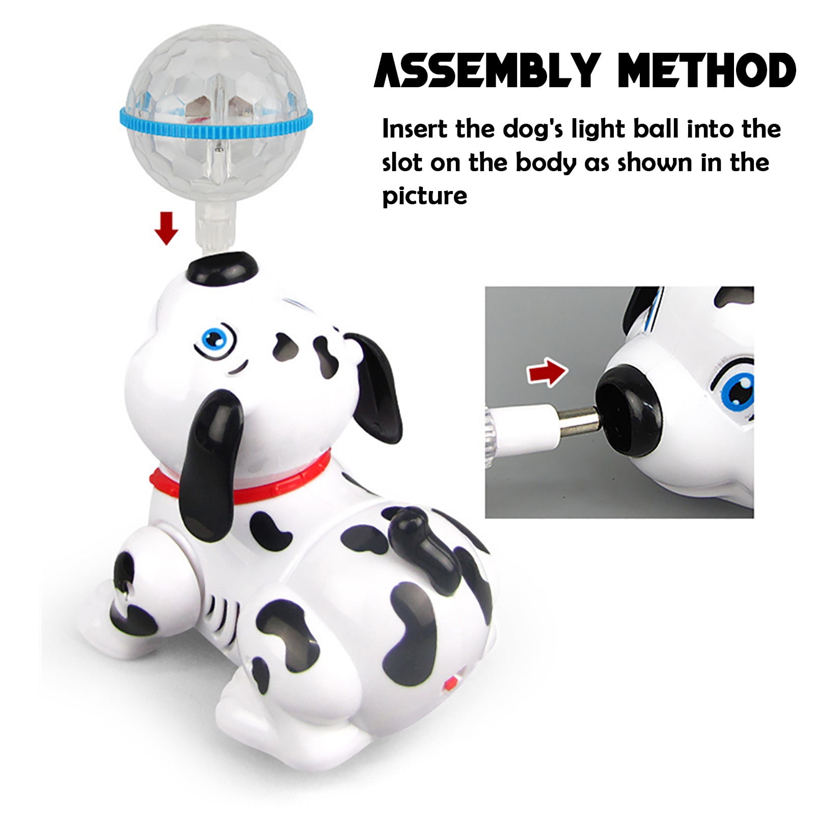 Electronic Walking Dancing Robot Dog Smart Musical Toy with Light Sound Kid 