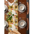 thumbnail image 2 of Ldtrchee Hello Fall Squirrel Table Runner 120 Inches, Pink Pumpkins Thanksgiving Bed Runner Dresser Scarves Tabletop for Indoor Outdoor Parties/Ceremony/Banquet, 13"x 120", 2 of 8