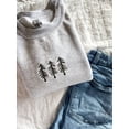 thumbnail image 2 of Pine Trees Trio Christmas Embroidered Crewneck, 2 of 3