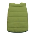 thumbnail image 2 of Flmtop Bulldog Solid Color Cotton Vest Button Closure Jacket Dog Clothes Pet Supplies Army Green, 2 of 9