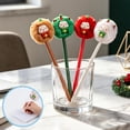 thumbnail image 2 of 4-Pack Cute Ball Gel Pens, 0.5mm Black Ink Writing Pens with Character Toppers, Fun Youngster Campus Supplies and Desk Decor, Great Back-to-Campus Gift for Classmates, 2 of 4