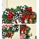 thumbnail image 2 of Corona de Navidad Flores Artificiales 38 cm Coronas de Navidad Corona de Chimenea de Navidad Decoración de Navidad para Interiores y Exteriores para Puerta Pared Ventana Chimenea Pared(4) ER, 2 of 3