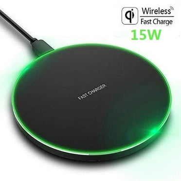 FDGAO Wireless Charger 15W Fast Charge Aluminum Wireless Charging Pad compatible with iPhone 16 15 14 13 12 11/XS/XR/8, Samsung Galaxy S25/S24/S23 S22/S21, Note 20/10