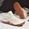 thumbnail image 4 of Botas Tobillo Minimalistas Botines Con Forro Cálido Nieve Invierno para Viajes Al Aire Libre, 4 of 9