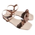 thumbnail image 1 of asdoklhq Sandals Women,Summer Sandals for Women Flat Slip On Sandals Crystal Roman Shoes Open Toe Casual Sandals, 1 of 8
