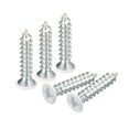 thumbnail image 1 of Tornillos blancos ST4x20mm, tornillos autorroscantes, paquete de 50, tornillos Phillips de cabeza plana para trabajos en madera, 1 of 5