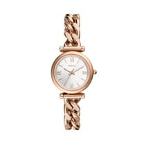Fossil Women's Carlie Mini Three-Hand, Rose Gold-Tone Stainless Steel Watch
