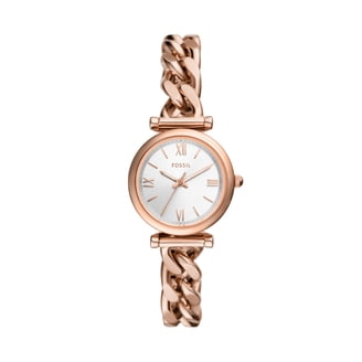 Fossil ES4433 Carlie Mini Three-Hand Rose Gold-Tone Stainless Steel Watch Amazon.com: Fossil Women main image 2