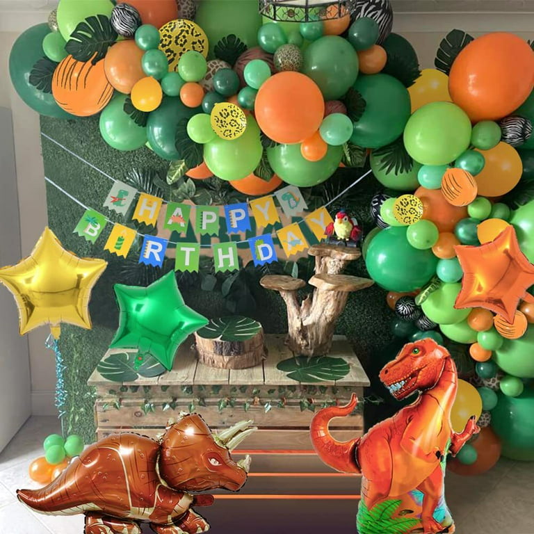  Dinosaur 1st Birthday Decorations Balloon Garland Arch
