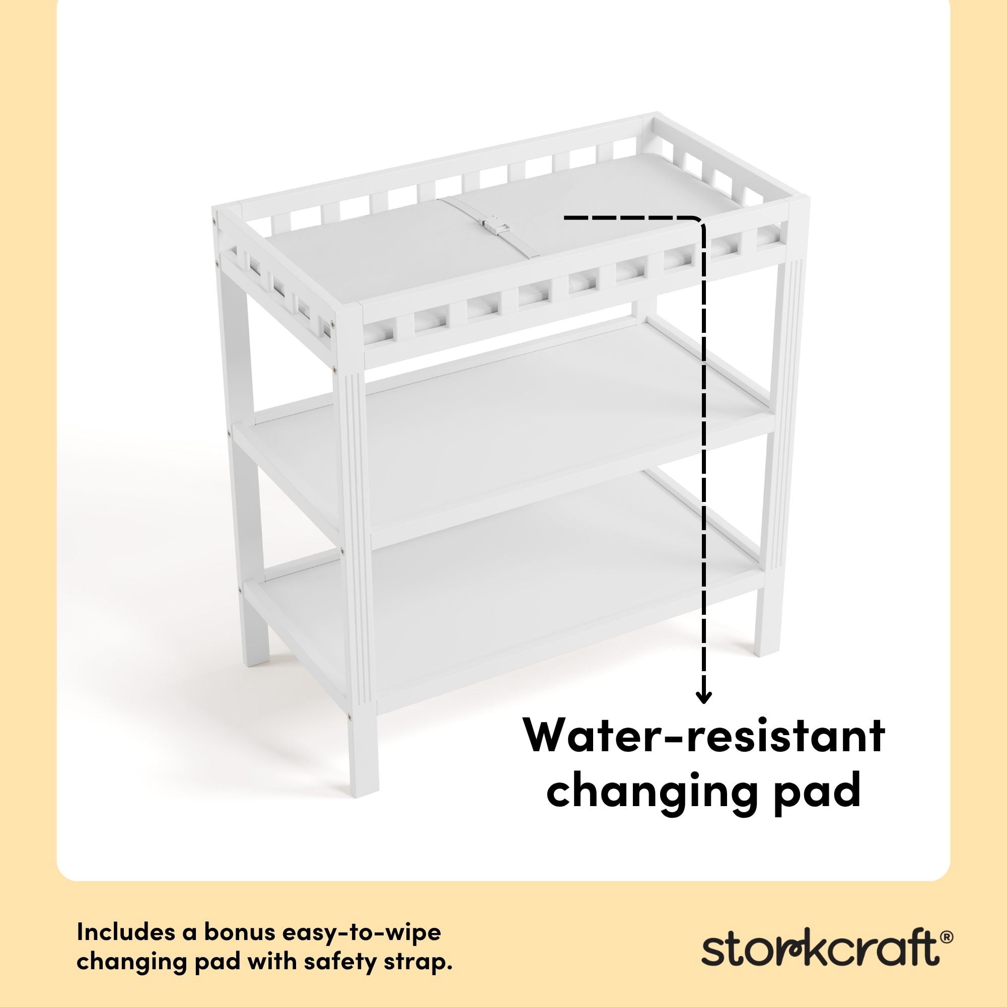 Storkcraft Morningside Infant Changing Table, White