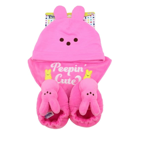 Peeps Bunny Three-Piece Baby Set - Pink