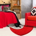 thumbnail image 4 of Alfombra roja con forma de corazón, decorativa, de San Valentín, duradera, para el baño, dormitorio, 4 of 5