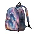 thumbnail image 2 of Colorful Starry Sky and Universe Backpack for School, Cute School Bag with Adjustable Shoulder Straps and Padded Back, 13.8"x11.4"x6", 2 of 5