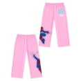 thumbnail image 4 of Spider-Man Girls' Athletic Front & Back T-shirt with Embroidery & Straight Leg Fleece Pants, 2-Piece, Sizes 4-16, 4 of 12