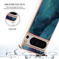 thumbnail image 6 of Nalacover for Google Pixel 8 Pro Marble Pattern Slim Case Compatible with MagSafe Wireless Charging, Soft Silicone/TPU Shockproof Non-Yellowing Lightweight Protective Cover, Green, 6 of 11