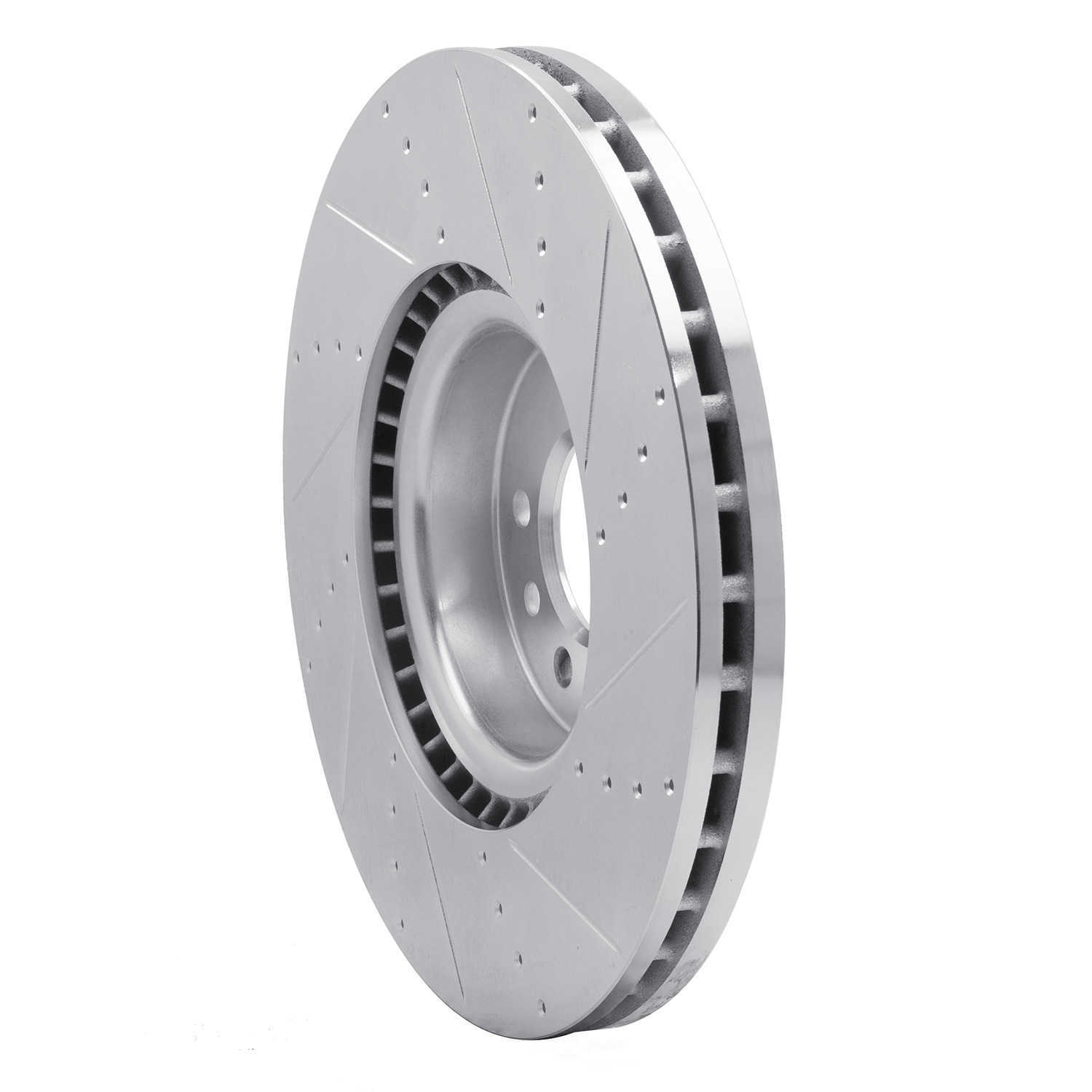 Dynamic Friction Company 631-11029R DFC Brake Rotor - Drilled And Slotted - Silver