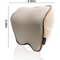 thumbnail image 2 of GHSDFBB 2 Pack Car Neck Pillow, Softness Car Headrest Pillow for Driving with Adjustable Strap, 100% Memory Foam and Breathable Removable Cover, Comfortable Ergonomic Design (Beige), 2 of 6