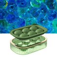 thumbnail image 2 of Bandeja para cubitos de hielo redonda para cócteles, whisky y bares caseros. Crea 6 esferas de hielo únicas. ¡Mejora tus bebidas! Máquina para hacer bolas de hielo verde, 2 of 8
