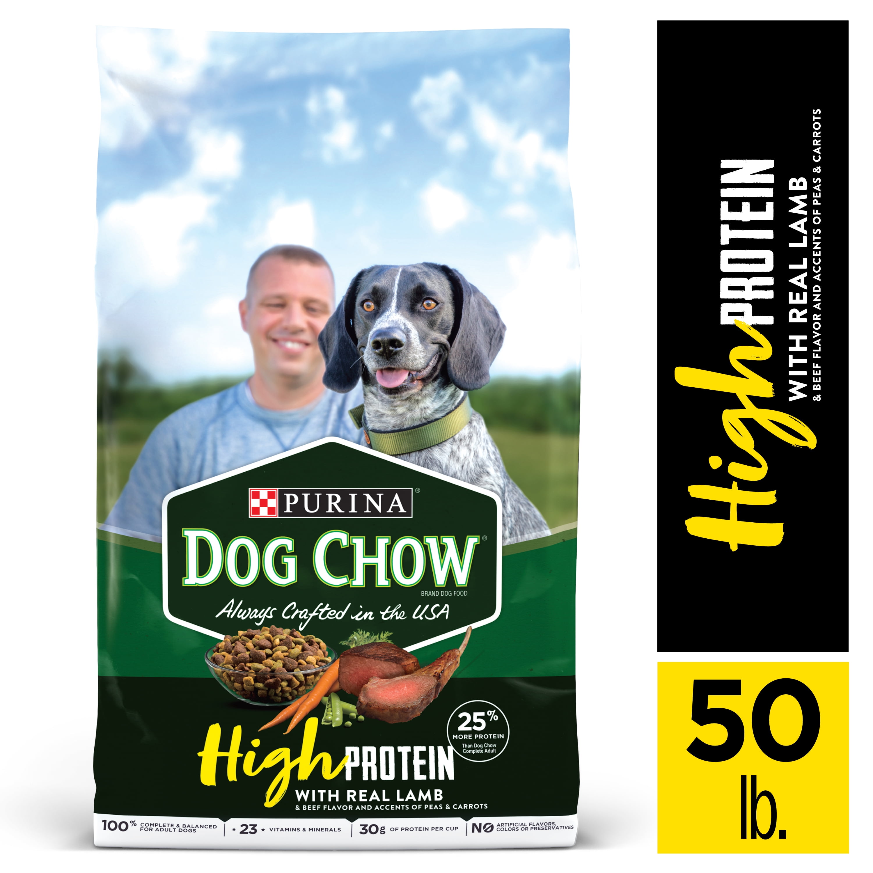 high protein dog food walmart