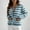 Z-Blue1, variant on snowsong Knitted Sweater,2024 New Women's Retro Style Striped Clash Warm Long Sleeve High Neck Knitted Sweater,Long Sleeve Sweater,Oversized Sweater,Autumn Sweaters for Women 2024 Beige One Size