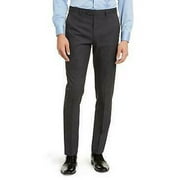 Calvin Klein Mens Skinny-Fit Infinite Stretch Plaid Dress Pants,36W30L
