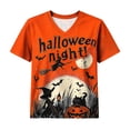 thumbnail image 4 of Jsaierl Womens Halloween Shirts Cute Witch Print Tees Fall Work V Neck T-Shirts Short Sleeve Dressy Casual Blouse Tops Halloween Party Supplies,Sizes S-2XL, 4 of 7