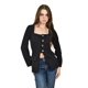 thumbnail image 1 of Blusa con botones metalicos Roman Fashion /Juvenil, 1912 (Negro) negro M, 1 of 5