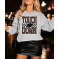 thumbnail image 4 of Touchdown Football Sweatshirt Women Leopard Print Game Day Crewneck Gray Large, 4 of 8