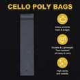 thumbnail image 3 of 1000 Pack - 2 x 10 Inch Clear Resealable Cello Bags Plastic Poly Bag Fits Photos, Cards and Envelopes, Bracelet Packaging, Party Treat Bags, 3 of 7