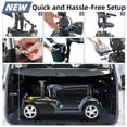 thumbnail image 6 of Mbxcooter 15 Miles 4 Wheels Mobility Scooter for Adults&Seniors Up to 300LBS,350W Electric Powered Wheelchair Device with Extended Battery, Dual Baskets, Rotating Seat,Compact Mobile for Travel,Gray, 6 of 10