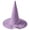 Purple, variant on Halloween Tall Witch Hat for Women Men,Pointed Cone Costume Hat with Wide Brim, Wizard Hat Accessory for Cosplay Party Stage Performance Theme Event Dress Up Black