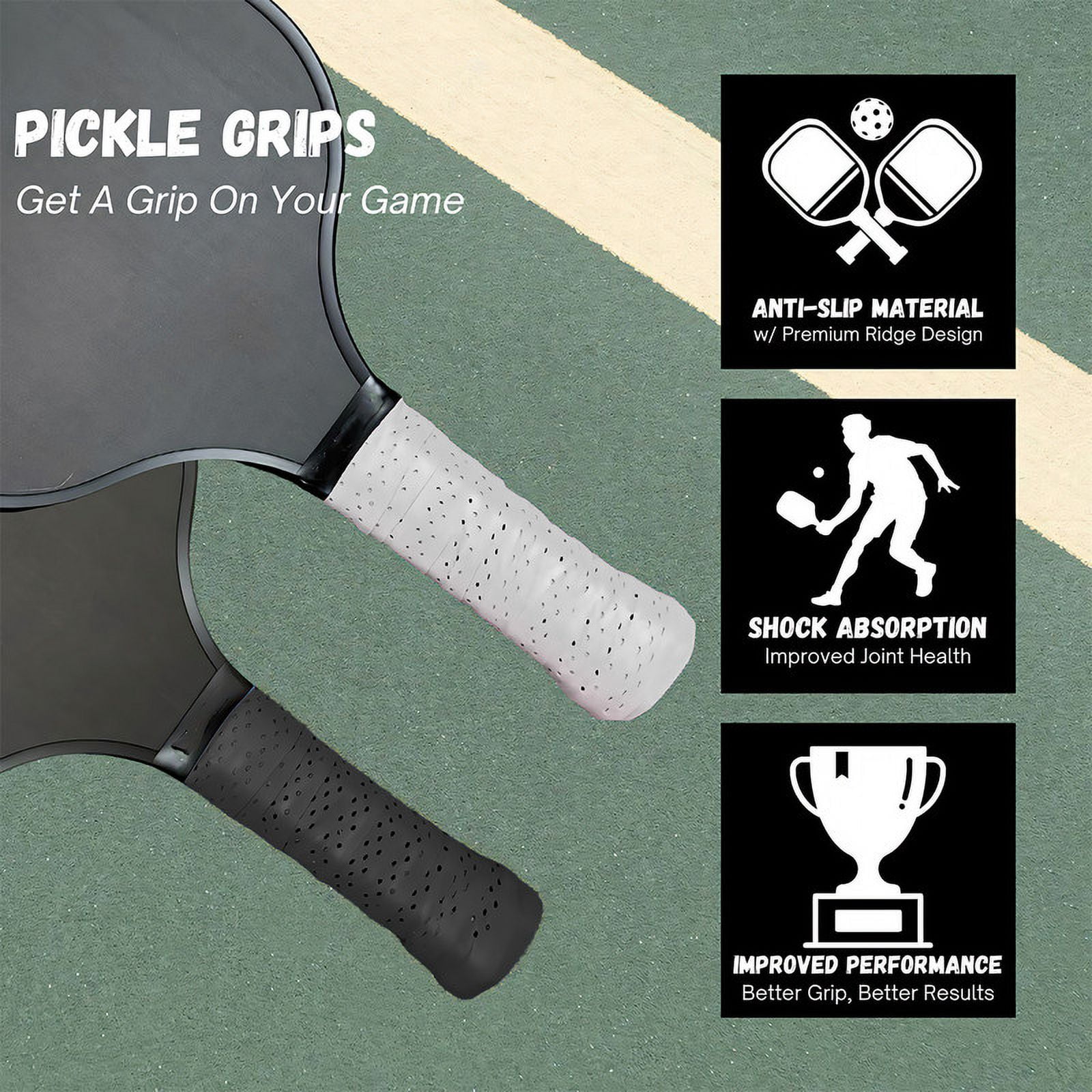 TINGDUANJIAN 4 Pcs Pickleball Paddle Grip Tape for Pickleball Racquet
