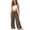 Brown, variant on Girls Wide Leg Palazzo Pants 3-14Y Kids Elastic Waist Drawstring Trousers Casual Loose Fit Pants with Pockets for Summer Yellow 13 Years