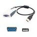 UPC: 0821455059555 | AddOn 5-pack 8in USB 2.0 (A) to VGA Adapter external video adapter – black